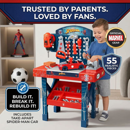 Mini Spiderman Kids Tool Bench