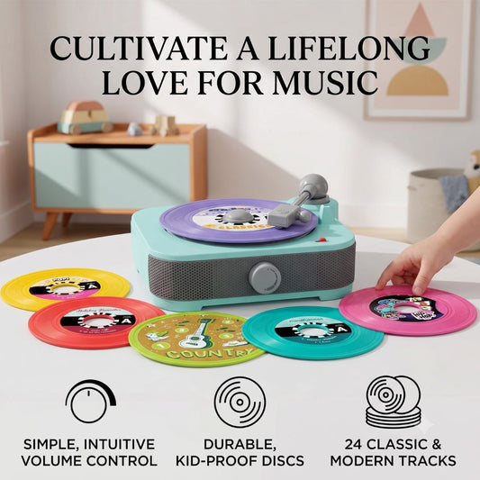 Kids Retro Record Player