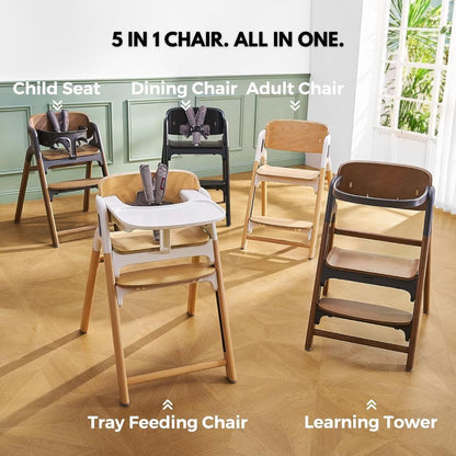 5 in 1 Toddler High Chair