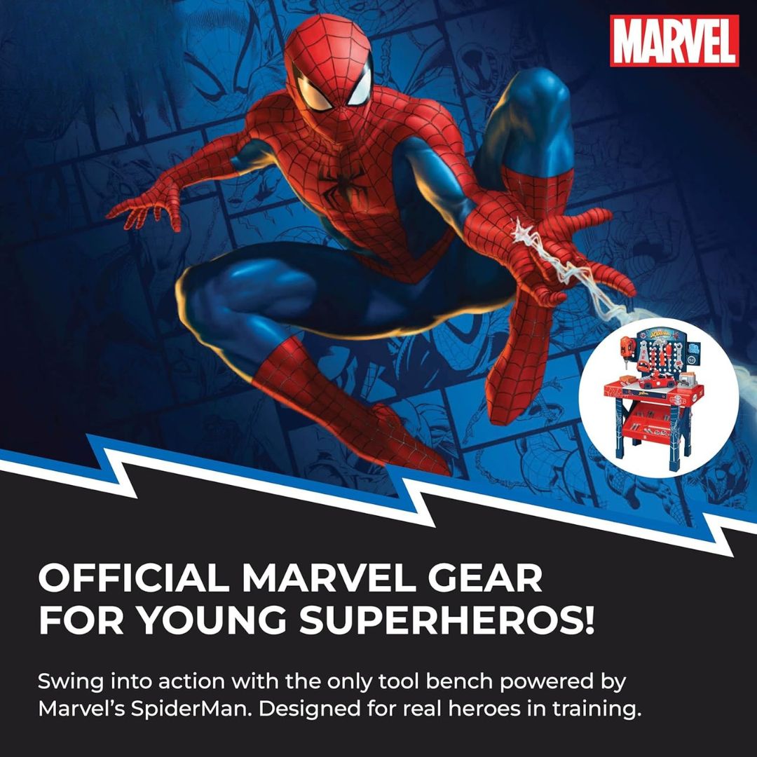 Mini Spiderman Kids Tool Bench