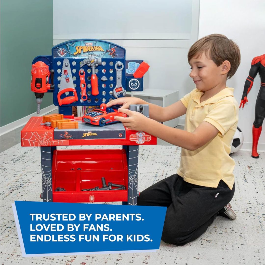 Mini Spiderman Kids Tool Bench