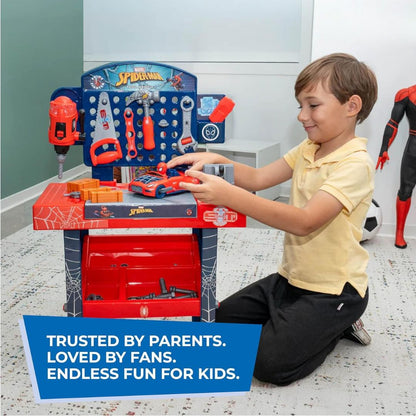 Mini Spiderman Kids Tool Bench